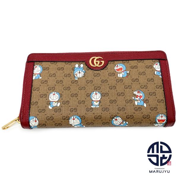 GUCCI グッチ ミニGGスプリーム ドラえもんコラボ ジッピーウォレット
