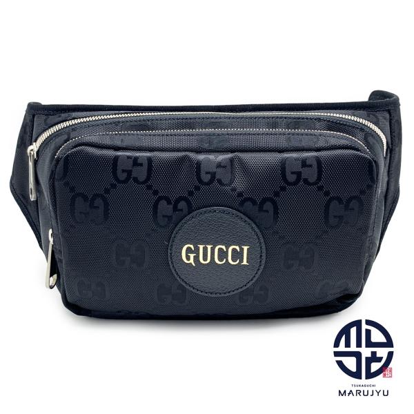 GUCCI グッチ 黒 ブラック GGロゴ Gucci Off The Grid ウエストポーチ