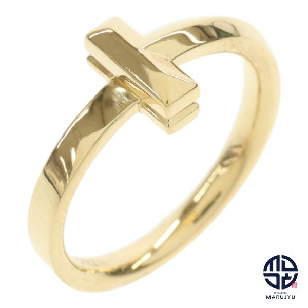 k18 ティファニー T ワイヤー リング イエローゴールド 7号 指輪 楽天市場】ティファニー【Tiffany＆Co.】K18YG ダイヤモンド付T