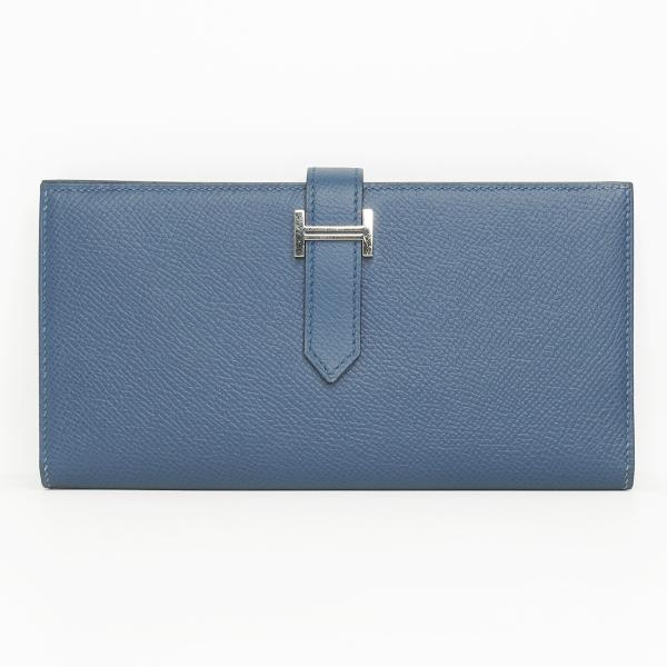 HERMES エルメス ベアン スフレ ネイビー系 シルバー金具 二 HERMES エルメス ベアン スフレ ネイビー系 シルバー金具 二