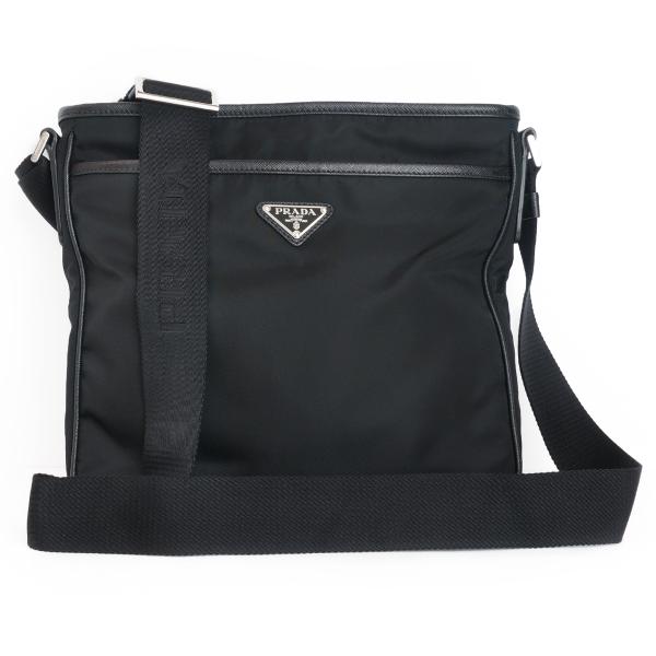 PRADA プラダ ナイロン ショルダーバッグ ネロ ブラック : 質屋マルカ