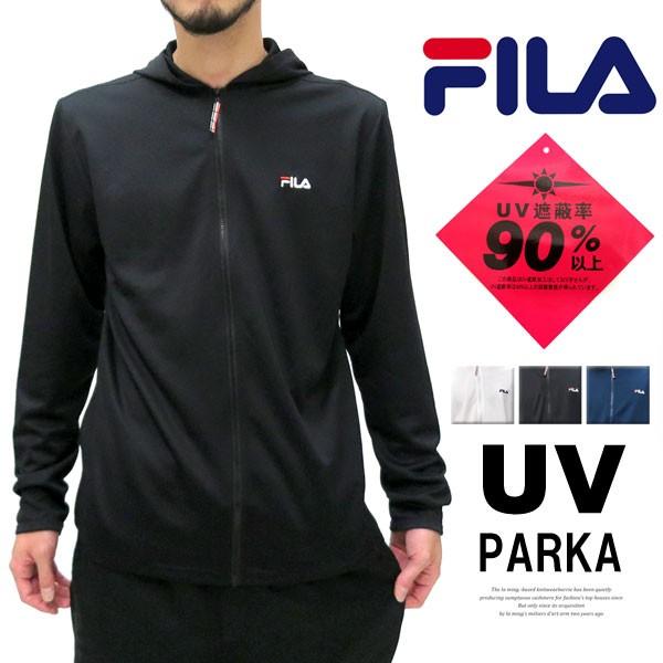 Fila フィラ ラッシュガード メンズ ラッシュパーカー ジップアップ ブランド Uvカット パーカー マルカワ 通販 Yahoo ショッピング