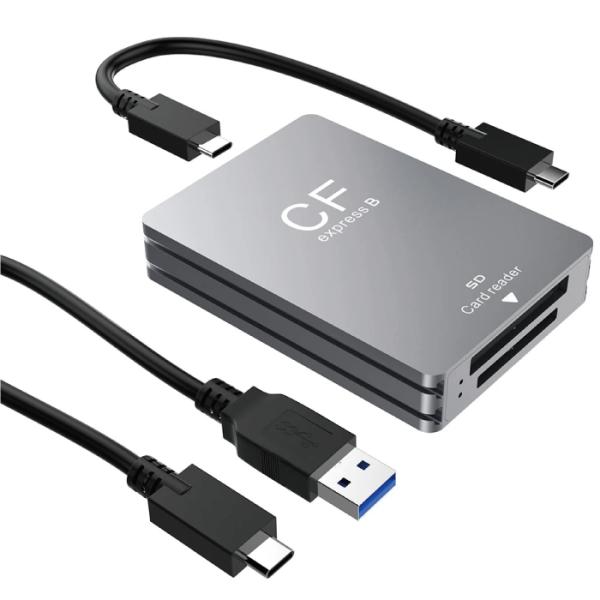 デュアルスロット 2in1 CFexpress TypeB & SDカードリーダー USB 3.2