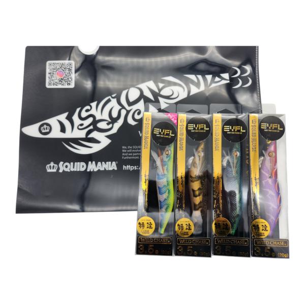 福袋】 スクイッドマニア ワイルドチェイス3.5号特注カラー4本セット