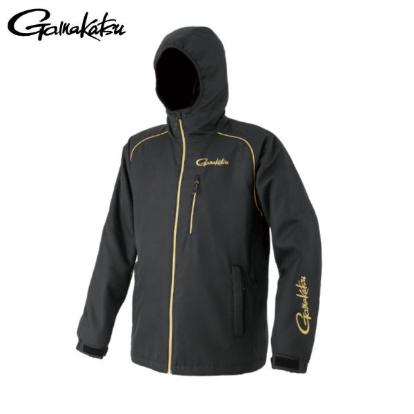 がまかつ　防寒対策　防寒シャツ　防寒フリースジップ　 L ブラック lvy565-10.jpg