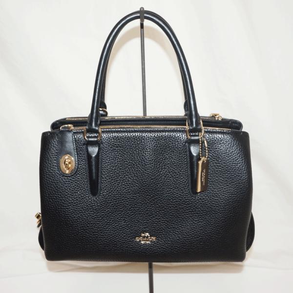 COACH コーチ ロゴ 56839 レザー キャリーオール ブルックリン 2WAY
