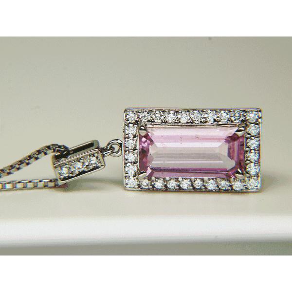 PT850/900 ピンクサファイア ダイヤ ネックレス 2.94ct : マルコウ 