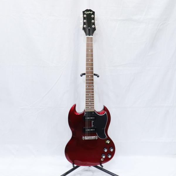 Epiphone エピフォン エレキギター ダブルカッタウェイ チェリー系 2019年年製 Guiter 楽器 中古 送料無料！！