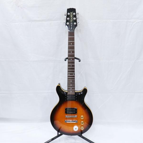 HAMER ヘイマー Slammer Series Sunburst Arch Top エレキギター タバコサンバースト ダブルカッタウェイ Guiter 楽器 中古 送料無料！！