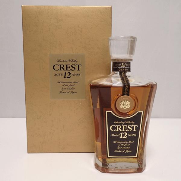 福島県内発送!! 未開栓 SUNTORY サントリー CREST クレスト 12年