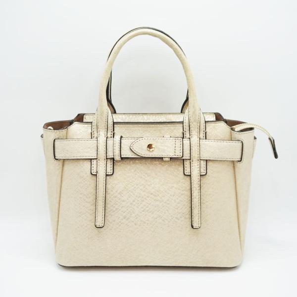 新品未使用☆LUPUY リュピュイ 2WAY バッグ やぎ革 ゴールド ベージュ