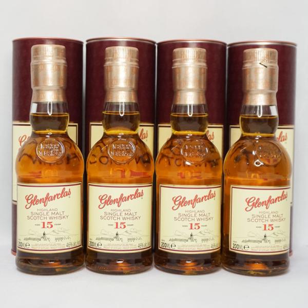 未開栓】GLENFARCLAS グレンファークラス 15年 4本セット 200ml ハイ