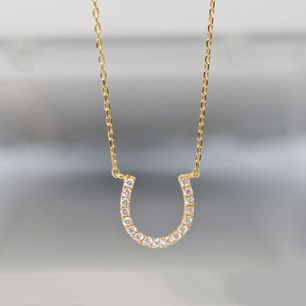 スタージュエリーK18 ダイヤクロスネックレス　マイクロセッティング0.05ct STAR JEWELRY（スタージュエリー） K18 ダイヤモンド ネックレス