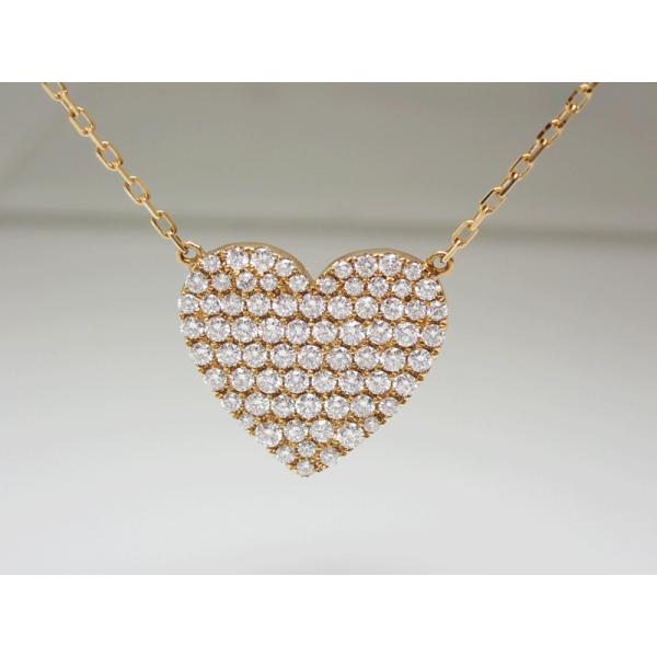 モも　AHKAH　ハートWG　750　ネックレス AHKAH アーカー ハートパヴェモアイアン ネックレス K18 VC0985010100
