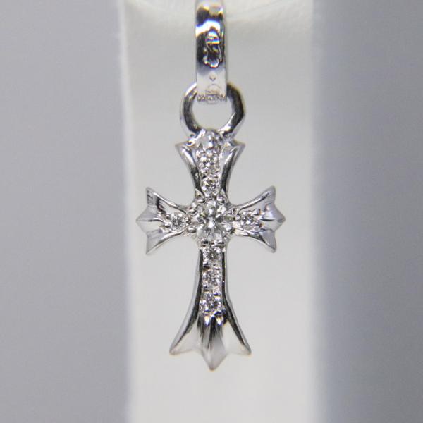 最終値下げ　クロムハーツ18金WGベイビーファットピアス純正ダイヤモンド CHROME HEARTS BABY FAT EARRING 18K PAVE DIAMOND クロムハーツ
