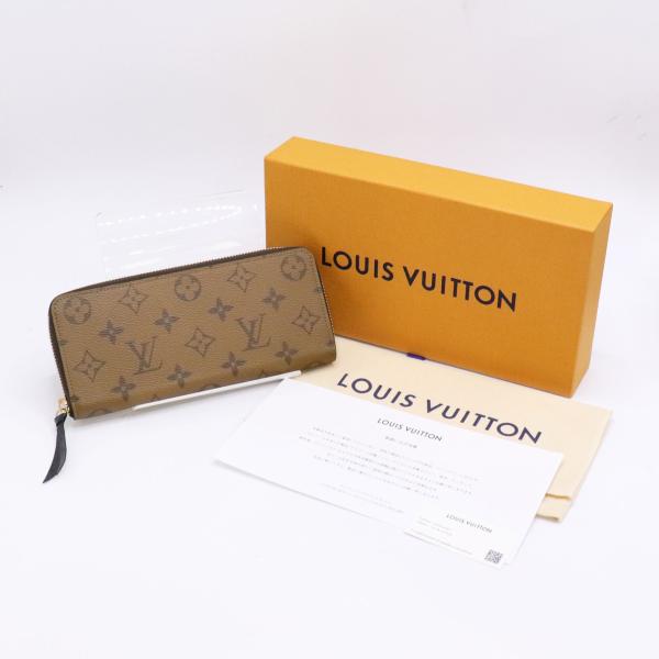 LOUIS VUITTON ルイヴィトン ポルトフォイユ クレマンス M82336 モノグラム リバース 財布 長財布 wallet 中古 美品 送料無料！！