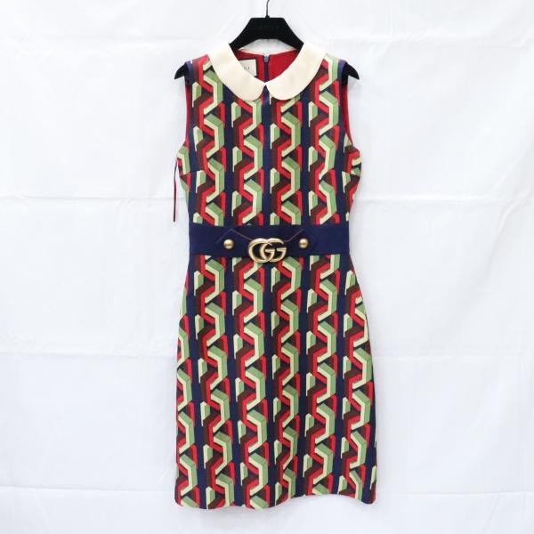 GUCCI（グッチ） イタリア製 GGマーモント レトロ チェーン柄