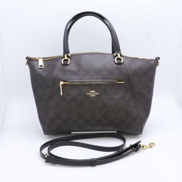 COACH コーチ プレーリーサッチェル F79998 ハンドバッグ ショルダーバッグ 2way ダークブラウン バッグ 中古 極美品 送料無料！！