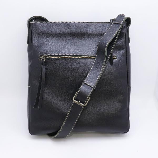 LILY リリー レザー ショルダーバッグ ブラック メンズ レディース 黒 バッグ 日本製 中古 美品 送料無料！！