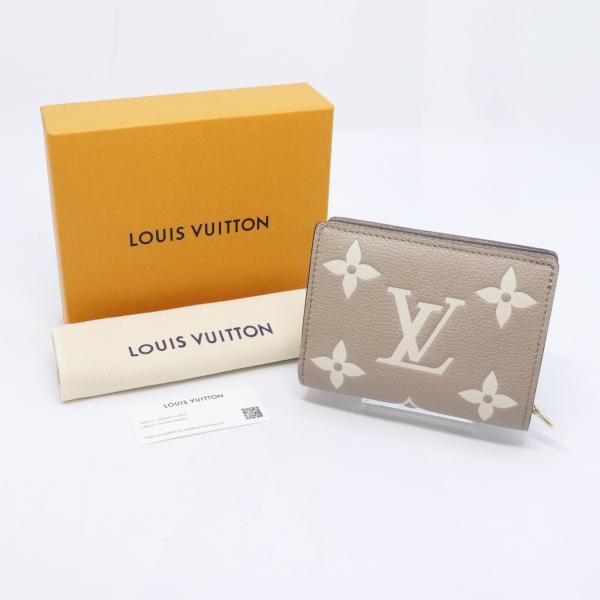 新品 未使用 LOUIS VUITTON ルイヴィトン ポルトフォイユ・クレア M82370 モノグラム バイカラー アンプラント 二つ折り財布 送料無料！！