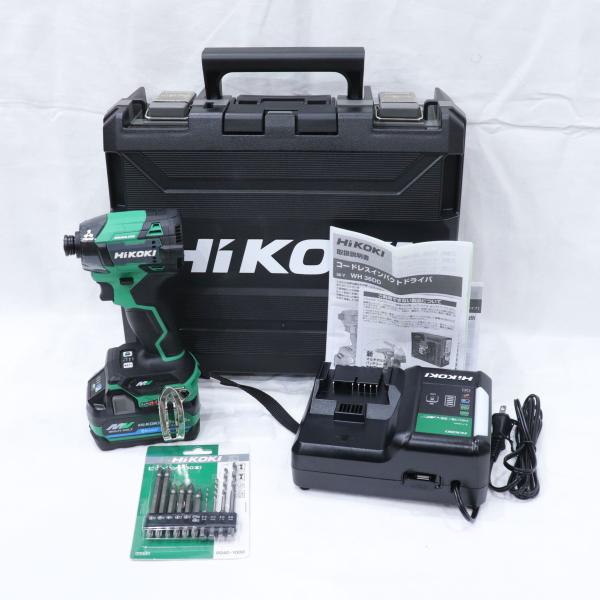 未使用 HiKOKI ハイコーキ コードレスインパクドライバ WH36DD アグレッシブグリーン バッテリ BSL36A18BX 充電器 UC18YDL2 送料無料！！