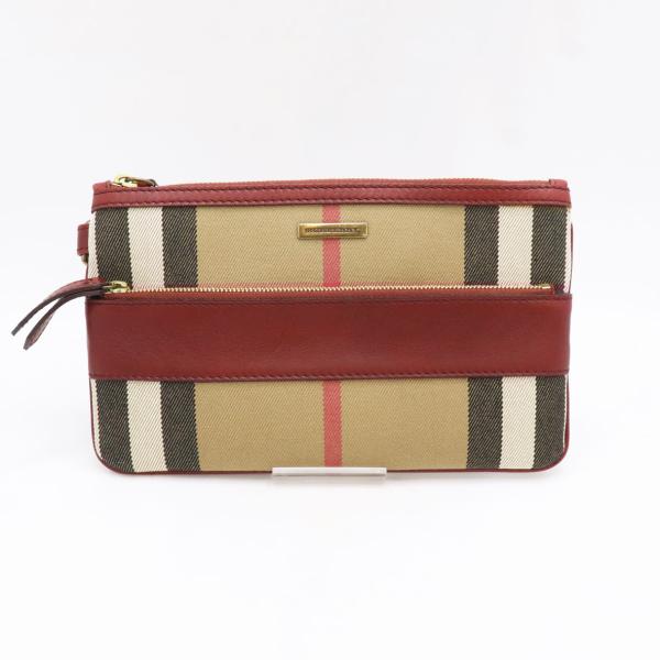 BURBERRY バーバリー ハウスチェック クラッチバッグ ポーチ ノバチェック レディース バッグ 中古 送料無料！！