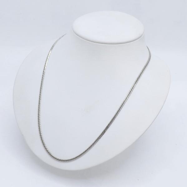 Pt850 プラチナ ネックレス 喜平 キヘイ W6面  実重量15.5g  50ｃｍ KIHEI 10g 15g,20gでお探しの方も 送料無料!!