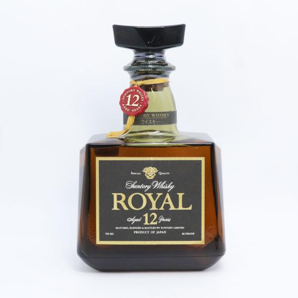 福島県内発送 未開栓 SUNTORY サントリー ウイスキー ROYAL ローヤル 12年 黒ラベル 700ml 43％ ジャパニーズ 古酒 送料無料！！