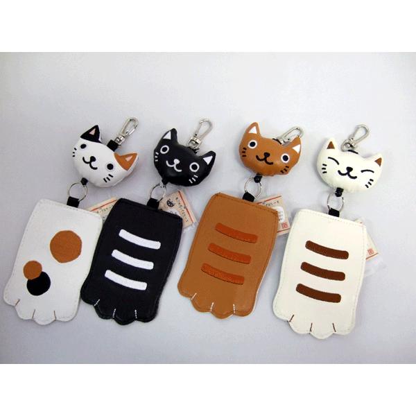 パスケース 定期券入れ のびのびリール のあぷらす 猫の手 かわいい 白ミケ猫 Buyee Buyee Japanese Proxy Service Buy From Japan Bot Online