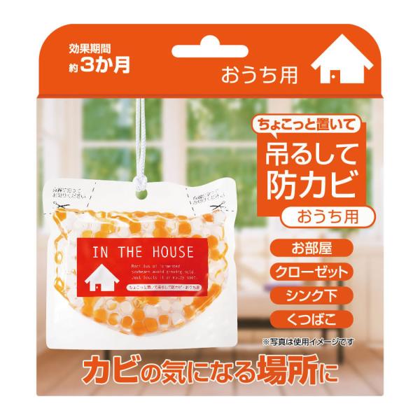 他サイト： 防カビ剤 ちょこっと置いて吊るして防カビ・おうち用 湿気 除湿 お部屋 クローゼット シンク下 靴箱 約3ヶ月 雨の日 梅雨の商品画像