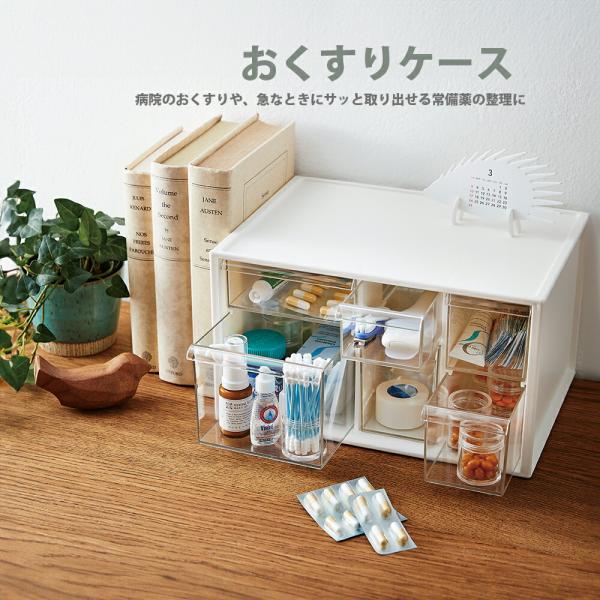 【商品名/型番】おくすりケース I-576 / 4966149576102【商品サイズ】(約)W280×D200×H160mm【材質】本体 : ハイインパクトスチロール樹脂引出 : スチロール樹脂【商品情報】病院のおくすりや、急なときにサッ...