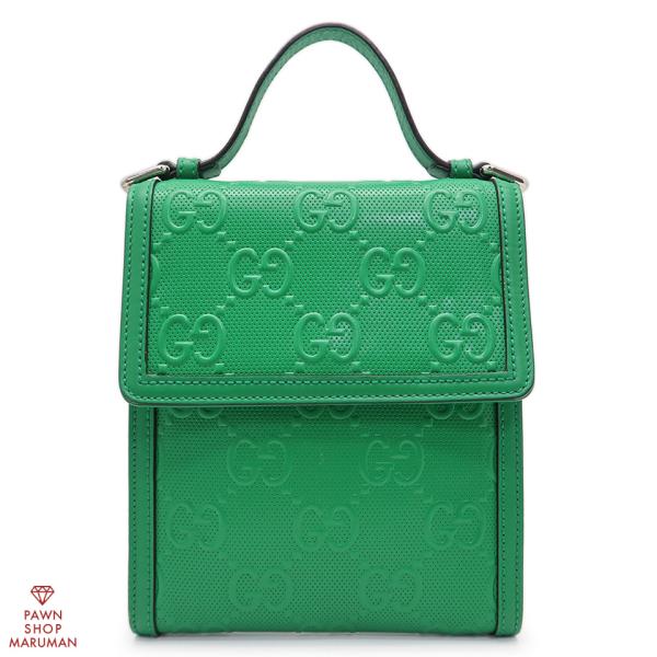 GUCCI（グッチ） GGエンボス メッセンジャーバッグ 625782 レザー