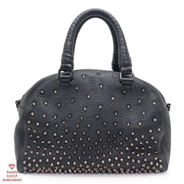 クリスチャンルブタン バッグ スパイク パネトーネ 黒 マルチカラー 2way Christian Louboutin（クリスチャンルブタン） パネトーネ スモール