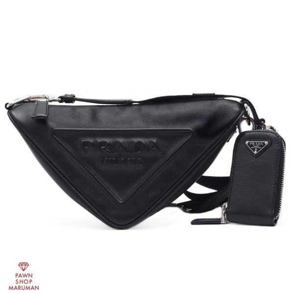 PRADA（プラダ） トライアングルロゴ ショルダーバッグ ポーチ付