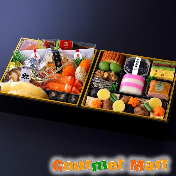 札幌市中央卸売市場には全国から沢山の商材が集まる味覚の宝庫です。海の幸は札幌市中央卸売市場の大卸である曲〆高橋水産が、山の幸は京都の老舗料亭である下鴨茶寮が担当し、北海道の豊かな味覚と京都ならではの味わいを一段重に詰め込みました。こだわり抜...