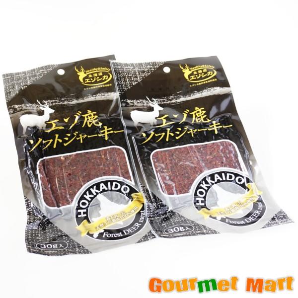 北海道の大自然で育ったエゾ鹿を、北海道庁が策定した「エゾシカ衛生処理マニュアル」に基づいた処理に加え、厳しい衛生基準を満たした(社)エゾシカ協会推奨の施設で処理された蝦夷鹿肉をソフトジャーキーに仕上げました。エゾ鹿肉は高蛋白・低脂肪でミネラ...