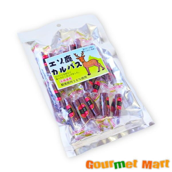 36%のエゾ鹿肉を使用しスパイスを抑えて臭みのないカルパスに仕上げました。お酒のおつまみに大変おすすめです！[北海道ご当地グルメ]をお取り寄せ―――――――――――――――――――――――≪北海道物産展で大人気！ランキング商品！≫■[北海道...