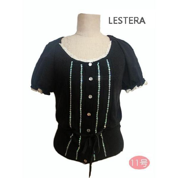 春夏 半袖カーディガン 11号 黒 ブラック フェミニン レステラ Lestera レナウン レディースファッション 代30代 Cd3 Les Marumi 通販 Yahoo ショッピング