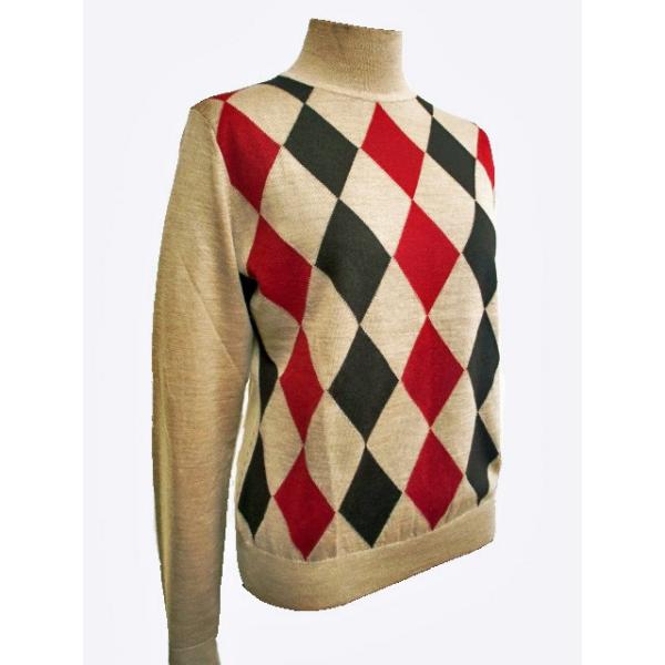 長袖ニット ハイネック アーガイル ハイゲージ 9号 キャメル アクアスキュータム レナウン アクアス レディースファッション 秋冬 特別価格 Nt6 Aq Marumi 通販 Yahoo ショッピング