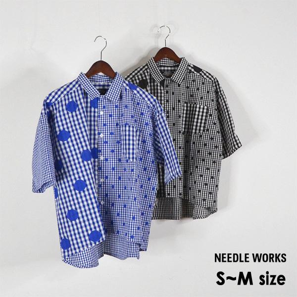 メール便可 ニードルワークス 2121256A-mMm Gingham-check Dot print 