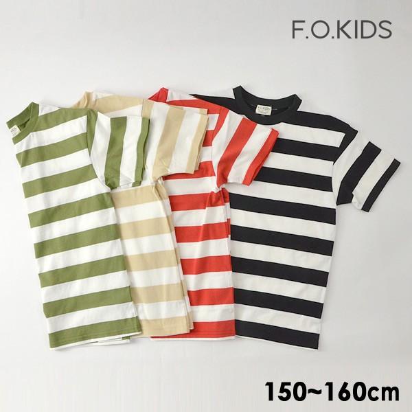 メール便可 エフオーキッズ R7190 15m16m ボーダーtシャツ Jr ジュニア トップス 半袖tシャツ ワイドボーダー 太ボーダー F O Kids Marumiya World 通販 Yahoo ショッピング