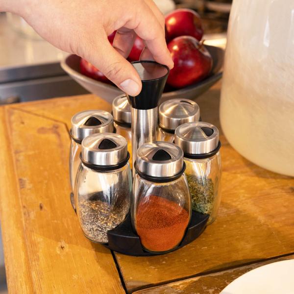 DULTON ダルトン MULTI HOLE SPICE JAR SET OF6 マルチ ホール スパイス ジャー 6pcs セット キッチン 調味料 塩 胡椒 調味料入れ スパイスボトル 調味料ケース