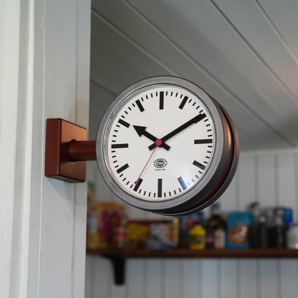 DULTON ダルトン D.FACE CLOCK 170D2 ダブルフェイスクロック シンプル 両面時計 時計 壁掛け ウォールクロック リビング おしゃれ インダストリアル ガレージ