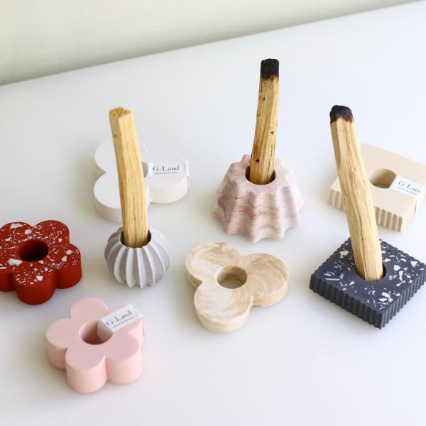 G:Land グランド Eco Stone Palo Santo Holder パロサント ホルダー 聖なる木 香木 パロサントスタンド お香ホルダー 香木ホルダー パロサント専用ホルダー