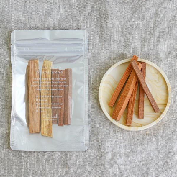 G:Land グランド Palo Santo & Sandalwood Sticks パロサント サンダルウッド 白檀 植物香 リフレッシュ 聖なる木 香木 アロマ 香り 空間浄化 ヨガ 瞑想