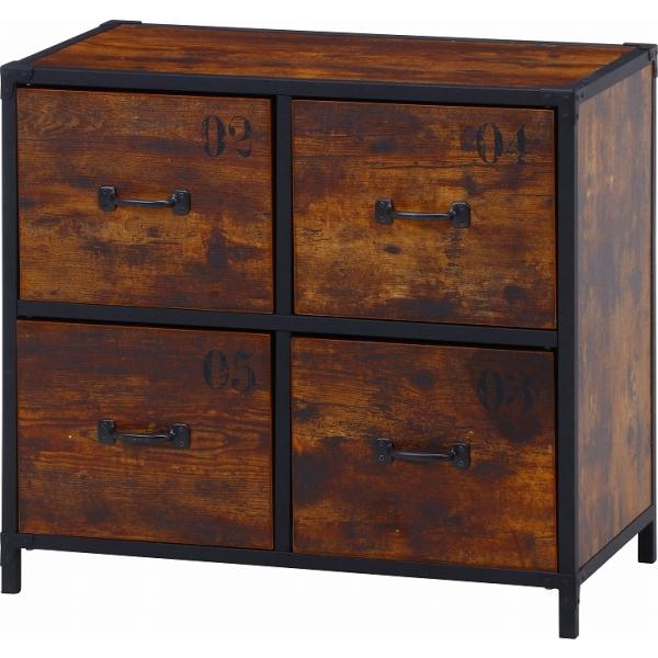 家具 インテリア 不二貿易 木製 チェスト 通販 2段 チェスト おしゃれ 収納 チェスト