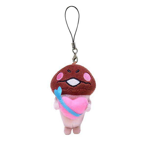 ぬいぐるみストラップ[本命なめこ] (なめこ栽培キット) : まるる