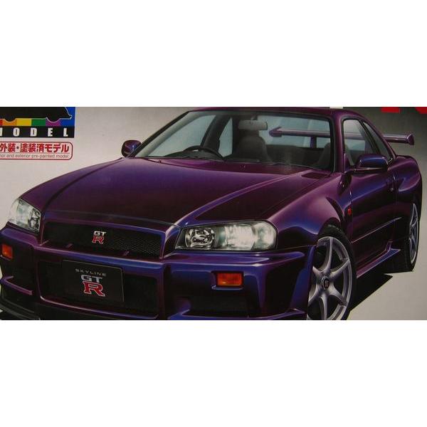 アオシマ 1 24 プリペイントモデルシリーズｎｏ 17 ｒ34スカイラインgt R V Spec ミッドナイトパープル 内外装 塗装済モデル プラモデル マルサンホビー 通販 Yahoo ショッピング