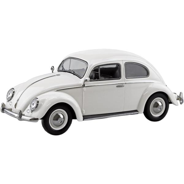 青島文化教材社(AOSHIMA) 1/32 楽プラ スナップキット No.20-PW フォルクスワーゲン ビートル(パールホワイト) 色分け済みプラモデル