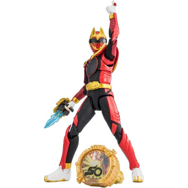 他サイト： TAMASHII NATIONS S.H.フィギュアーツ ナンバーワン戦隊ゴジュウジャー ゴジュウウルフ(初回限定センタイリング付属版) 約145mm 塗装済み可動フィギュアの商品画像
